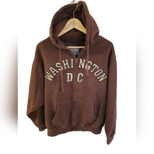 Triple Timber Washington D.C. Brown Hooded Sweatshirt  Size Large